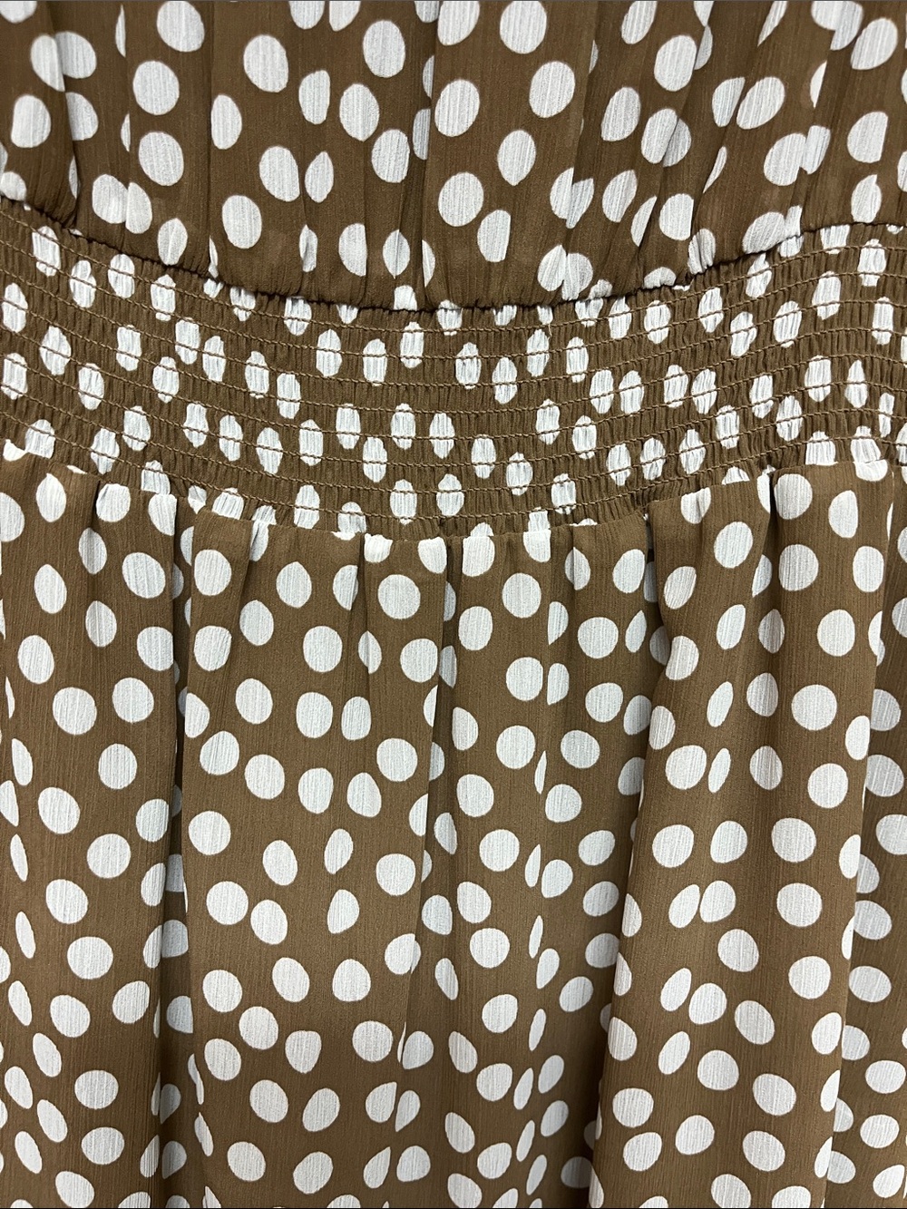 J. Crew Brown Polka Dot Sleeveless Midi Dress - Picture 5 of 6